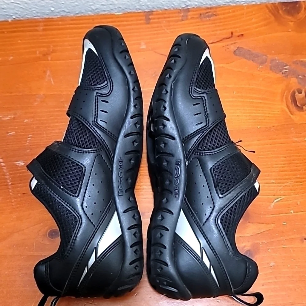 Louis Garneau Multi RX Cycling‎ Shoes Men 7.5 Black Silver MultiRX Spin Bike
